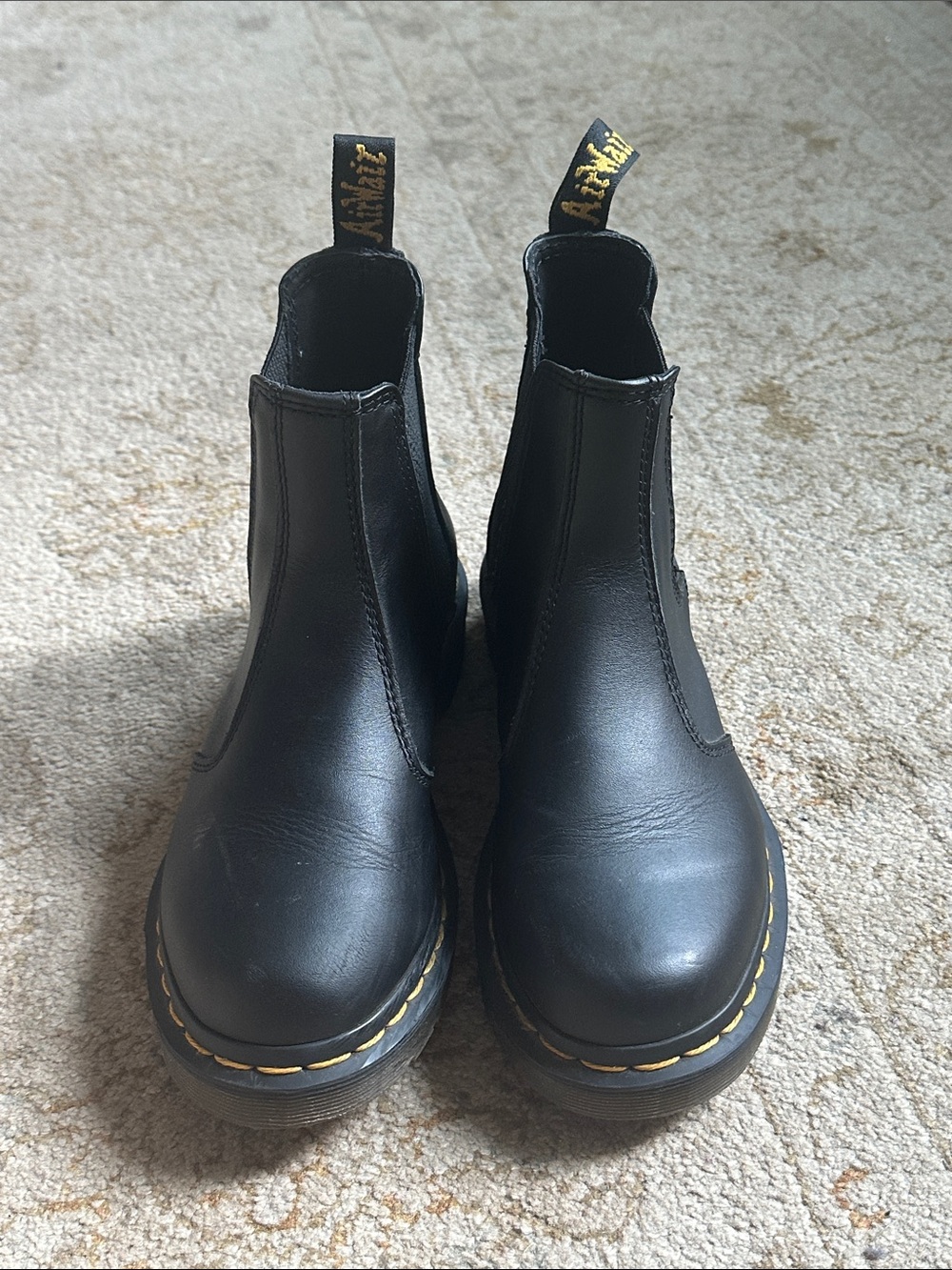 Dr. Martens Women’s Black Leather Chelsea Boots - Classic Durable Design